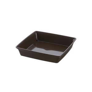 【クーポン配布中】【60個セット】 リッチェル フォーレ スクエアプレート 7号 ダークブラウン（DB）