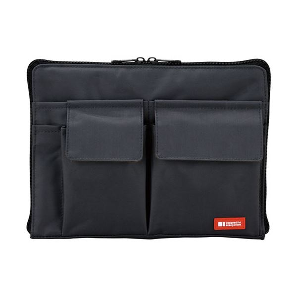 【ブラックフライデーでP最大47倍】(まとめ) リヒトラブ バック・イン・バッグ A5黒 A-7553-24 1個 【×10セット】