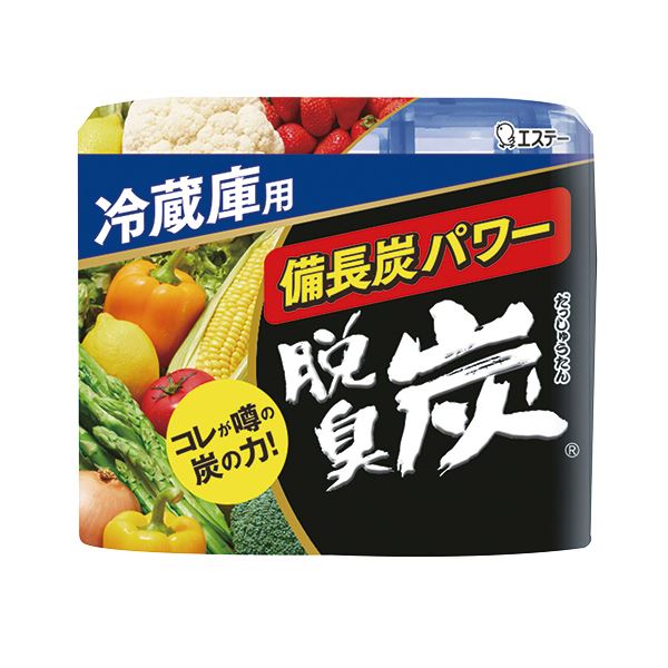 【ポイント20倍】(まとめ) エステー 脱臭炭 冷蔵庫用 140g 1セット（3個） 【×10セット】