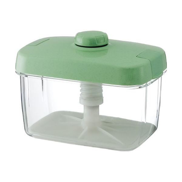 【ブラックフライデーでP最大47倍】漬物器 漬物容器 幅26cm 角型 3.9L グリーン ワンタッチロック式 リス ハイペット キッチン 台所 調理器具 料理...