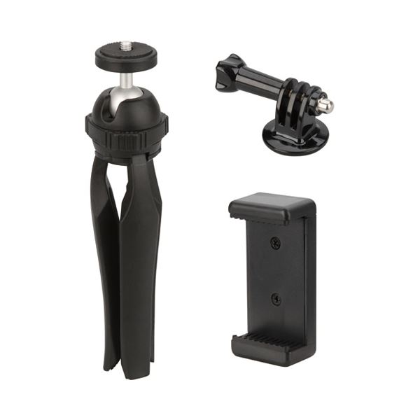 【ブラックフライデーでP最大47倍】(まとめ）ハクバ写真産業 eポッドグリップミニ三脚キットH-EPGKT-BK【×2セット】