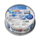 【ポイント20倍】【10個セット】 PREMIUM HIDISC CD-R 音楽用 80分 「写真画質レーベル」 ワイドエリア ホワイトプリンタブル スピンドルケース 20枚 HDSCR80GMP20SNX10