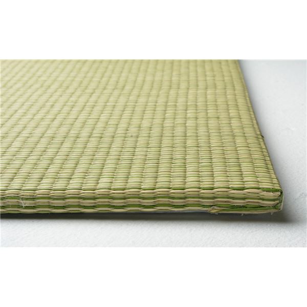 【マラソンでP最大46.5倍】置き畳/ユニット畳 【約幅82×奥行82×高さ1.5cm グリーン】 い草100％ 軽量 防滑 空気清浄 キズ防止 『四季 しき』【代引不可】