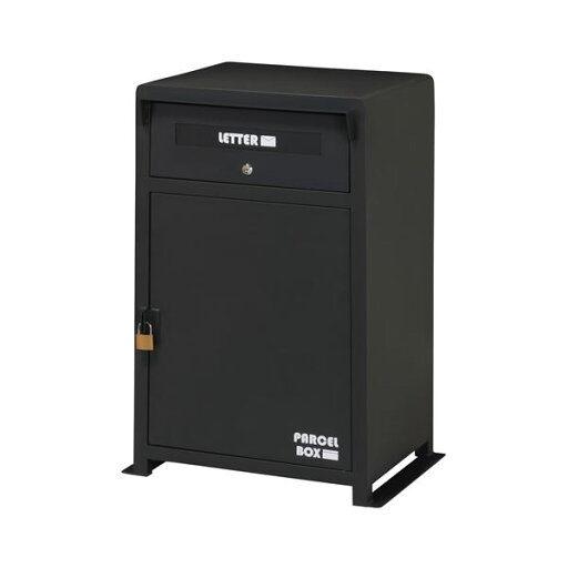 【マラソンでP最大47倍】宅配ボックス/配達BOX 【ブラック】 幅590×奥行400×高さ830mm スチール粉体塗装 耐荷重収納部:10kg 〔玄関〕 完成品【代引不可】 【マラソンでP最大47倍】宅配ボックス/配達BOX 【ブラック】 幅590×奥行400×高さ830mm スチール粉体塗装 耐荷重収納部:10kg 〔玄関〕 完成品【代引不可】