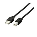 【ポイント20倍】(まとめ) エレコム EU RoHS指令準拠環境対応USB2.0ケーブル (A)オス-(B)オス ブラック 5.0m USB2-ECO50 1...