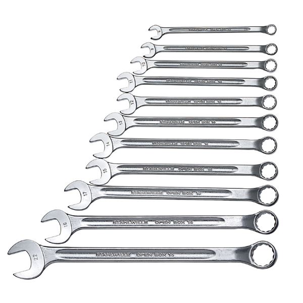 【クーポン配布中】STAHLWILLE（スタビレー） 14／11 片目片口スパナセット（ロング） （96401006）