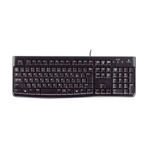 【クーポン配布中】(まとめ)ロジクール キーボード k120ブラック K120 1セット(5台)【×3セット】
