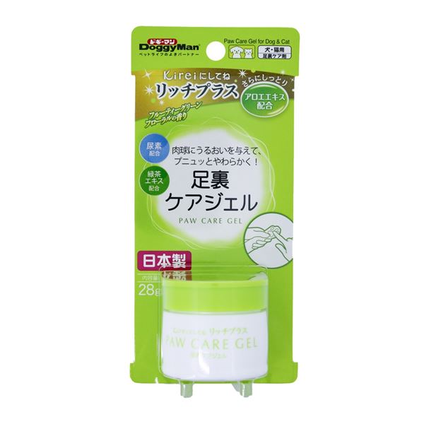 ■商品内容【ご注意事項】この商品は下記内容×6セットでお届けします。Kireiにしてね リッチプラス 足裏ケアジェル 28gうるおいを与えて、足裏（肉球）の乾燥を防ぎます。■商品スペック【原材料(成分）】容器・キャップ：プラ成分：精製水、エタノール、保湿剤、増粘剤、香料、防腐剤、尿素、チャ乾留液、アロエエキス【原産国または製造地】日本【一般分類】3：用品【キャンセル・返品について】商品注文後のキャンセル、返品はお断りさせて頂いております。予めご了承下さい。【特記事項】商品パッケージは予告なく変更される場合があり、登録画像と異なることがございます。■送料・配送についての注意事項●本商品の出荷目安は【1 - 5営業日　※土日・祝除く】となります。●お取り寄せ商品のため、稀にご注文入れ違い等により欠品・遅延となる場合がございます。●本商品は仕入元より配送となるため、沖縄・離島への配送はできません。＞＞＞＞