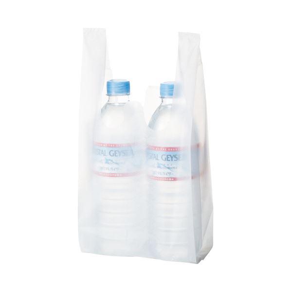 【ポイント20倍】(まとめ) TANOSEE 乳白レジ袋 6号ヨコ150×タテ310×マチ幅90mm 1パック(100枚) 【×50セット】