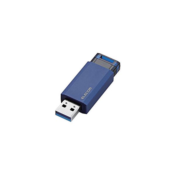 【ポイント20倍】【5個セット】 エレコム USBメモリー/USB3.1（Gen1）対応/ノック式/オートリターン機能付/16GB/ブルー MF-PKU3016GBUX5