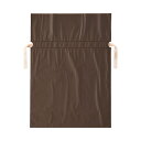 【クーポン配布中】(まとめ)店研創意 ストア・エキスプレス 梨地リボン付ギフトバッグ ブラウン 31cm 1パック(20枚) 【×5セット】