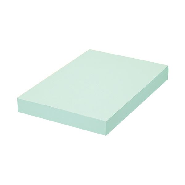 【クーポン配布中】（まとめ）TANOSEE αエコカラーペーパーIIアクアブルー B4 1冊(500枚) 【×5セット】