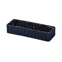 【マラソンでP最大47倍】〔まとめ〕 ペーパー カトラリーケース 幅26×奥行9×高さ5cm ネイビー 40個セット キッチン用品 収納ケース 調理器具 料理道具(3)