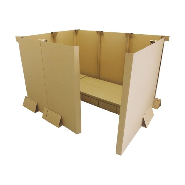 【クーポン配布中】ナカバヤシ 段ボールパーティション NDP-158009NA 9枚セット ナチュラル 1台