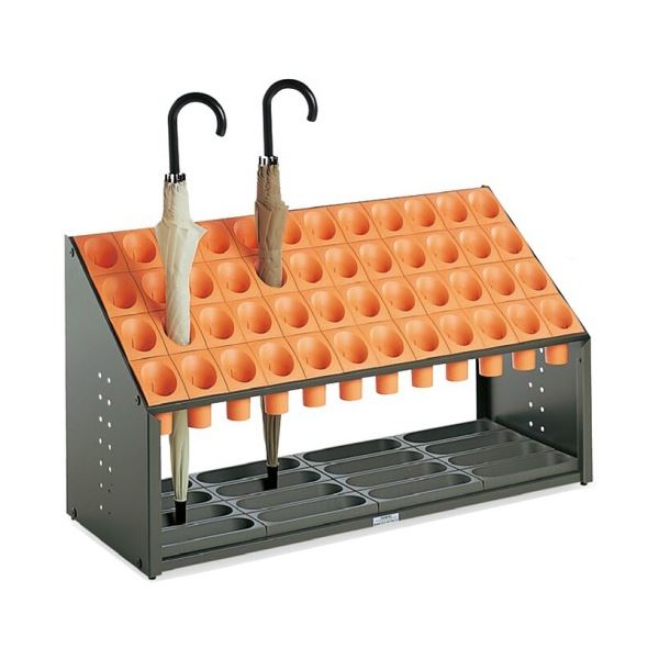 【クーポン配布中】テラモト 傘立て オブリークアーバン B48 48本用 オレンジ UB-285-148-7 1台