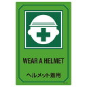 【ポイント20倍】英文字入りサイン標識 ヘルメット着用 GB-202【代引不可】