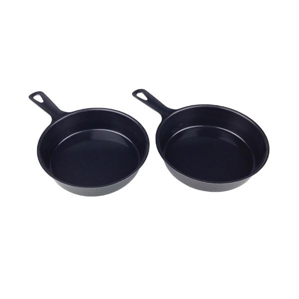 【クーポン配布中&ブラックフライデー対象】（まとめ）杉山金属 ミニスキレット 13cm 2個セット 811550 【×2セット】