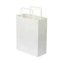 【ポイント20倍】(まとめ)TANOSEE 紙手提袋 平紐 特小ヨコ200×タテ245×マチ幅90mm 白無地 1セット(300枚:50枚×6パック)【×3セッ...