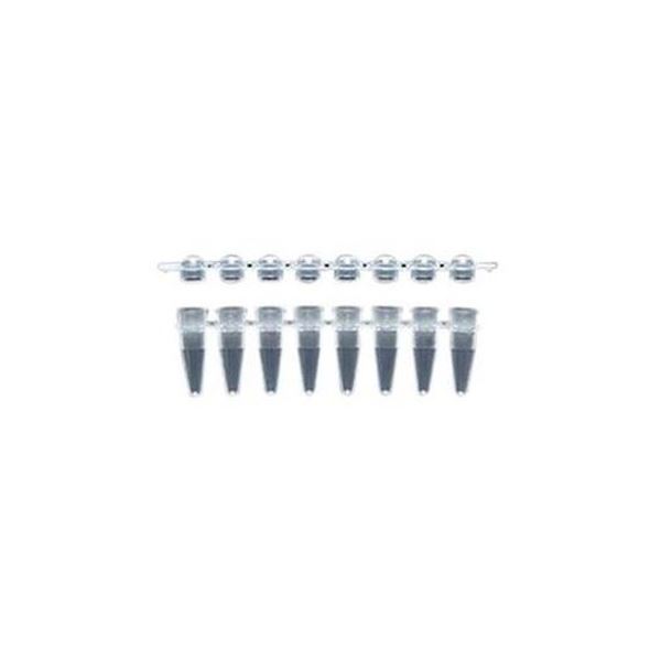 【ポイント20倍】PCR用8連チューブ(ドームキャップ) 0.2mL BRG-DC-01(120ストリップ)