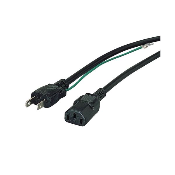 【クーポン配布中】(まとめ) エレコム 電源ケーブル3Pメス-2Pオス 1.8m KT-218 1本 【×10セット】