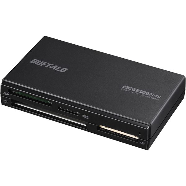 【クーポン配布中】バッファロー UHS-II対応 USB3.0 マルチカードリーダー ブラック BSCR700U3BK