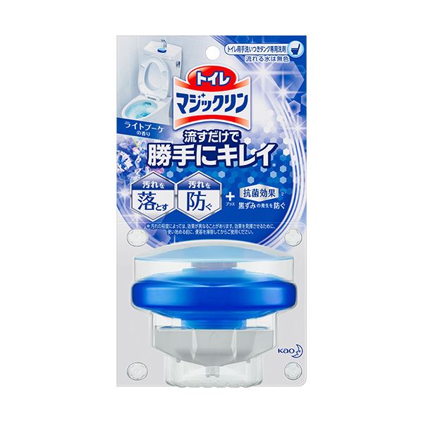 【ポイント20倍】(まとめ) 花王 トイレマジックリン 流すだけで勝手にキレイ ライトブーケの香り 本体 80g 1個 【×10セット】