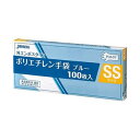 【マラソンでポイント最大46倍】（まとめ）ジャパックス外エンボスLDポリ手袋BOX SS 青 PLB07 1箱（100枚）【×50セット】