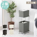 【ポイント20倍】ランドリーラック 約幅30cm グレー 着脱式洗濯かご キャスター付き スチール 引き出し ランドリー収納 脱衣所【代引不可】