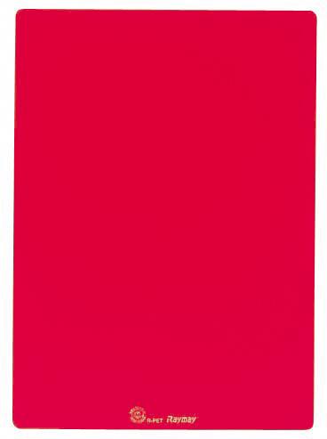 【ブラックフライデーでP最大47倍】(まとめ)レイメイ藤井 再生PET下敷 (B5) レッド U140R 【×100セット】