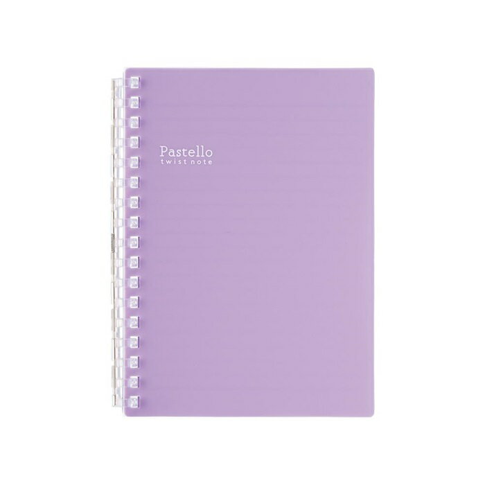 【マラソンでポイント最大46倍】(まとめ）リヒトラブ Pastelloツイストノート　A6　ラベンダー N-1964-10 【×50セット】