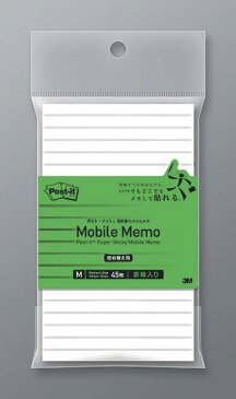 【クーポン配布中】(まとめ）スリーエム 【強粘着】 ポストイット 強粘着ふせん モバイルメモ 罫線 M 詰替用 1冊入 SSM-MR01 SSM-MR01 【×30セット】