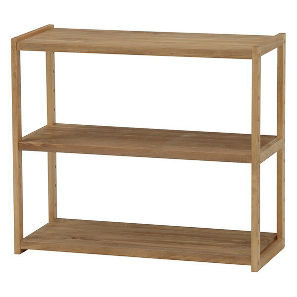 【ポイント20倍】ラック ライトブラウン幅75、高さ65cm