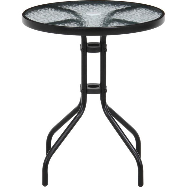 【ポイント20倍】ガラステーブルBK　FBC−01