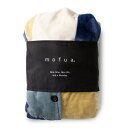 mofua プレミアムマイクロファイバー着る毛布 フード付 (ルームウェア) Mサイズ【チェック柄グリーン】