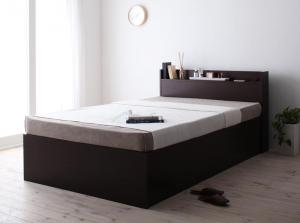 (組立設置サービス付)ベッド シングル マットレス付き シングルベッド すのこベッド シンプル 大容量収納ベッド  オープンストレージ・ラージ  シングルサイズ シングルベット