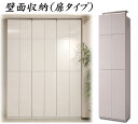 【クーポン配布中】突っ張り壁面キャビネット扉ホワイト