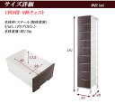 【クーポン配布中&マラソン対象】大量収納プラスチックチェスト1列9段ブラウン