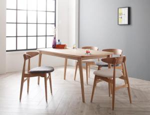 【ポイント20倍】ダイニングセット 4人 北欧 デザイナーズ おしゃれ 5点セット(テーブル+チェア4脚) 幅150 組立設置付