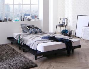 【ポイント20倍】デザインボードベッド マルチラススーパースプリングマットレス付き 木脚タイプ ステ..