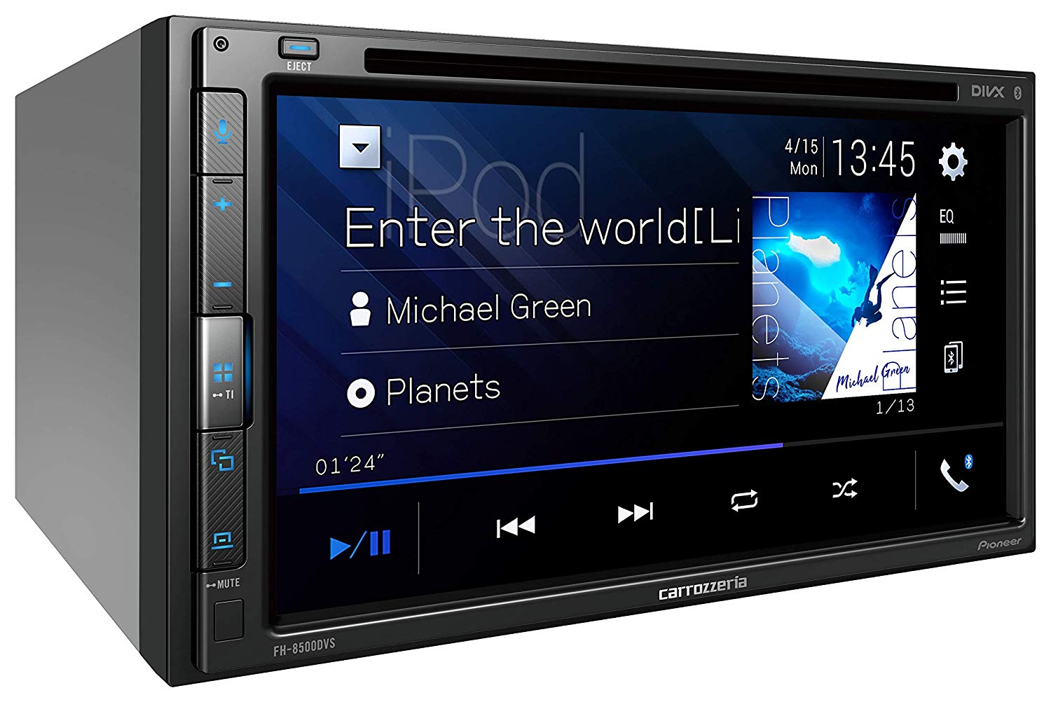 【あす楽】carrozzeria 2DINメインユニット FH-8500DVS AppleCarPlay AndroidAuto対応 CD/DVD/USB/Bluetooth Pioneer パイオニア カロッツェリア カーオーディオ