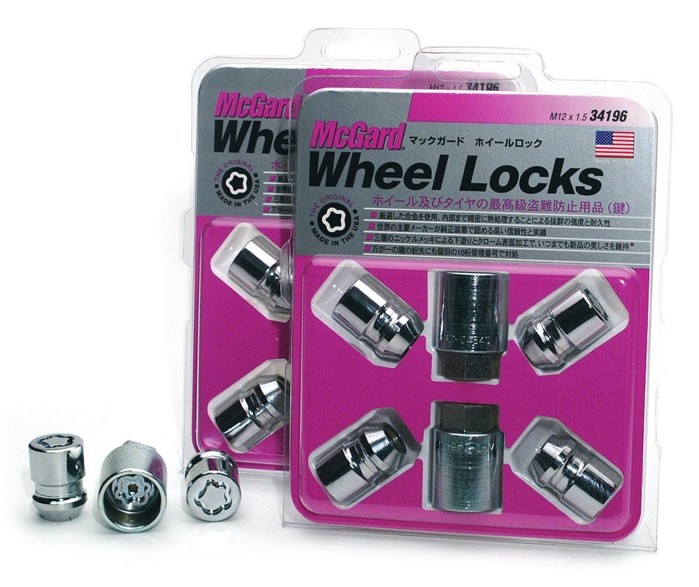 【あすらく】【日本正規品】McGard プレミアムロックナット MCG-34196 テーパー M12x1.5 クロム メッキ ホンダ マックガード
