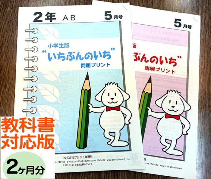 【おうちで勉強】家庭学習教材いちぶんのいち教科書対応版小学2年生用2ヶ月分発送のサムネイル