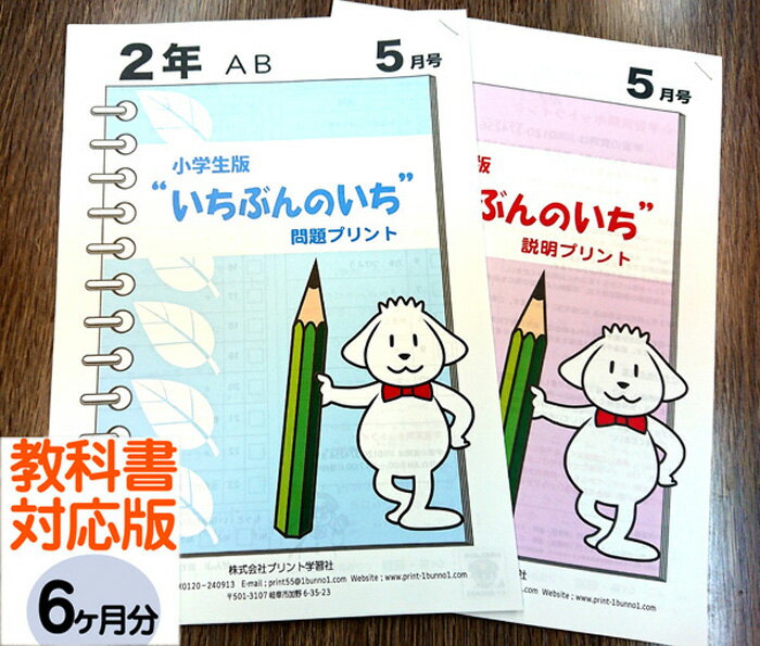 【おうちで勉強】家庭学習教材いちぶんのいち教科書対応版小学2年生用6ヶ月分発送