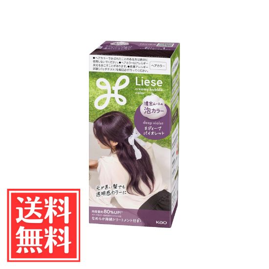 花王 リーゼ 泡カラー 黒髪用 ディープバイオレット 115ml 単品 送料無料