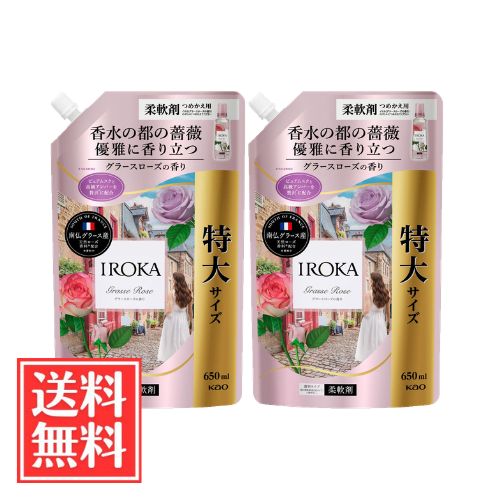 樂天商城 - 花王 IROKA イロカ グラースローズの香り 詰替 特大 650ml x 2個 セット 送料無料