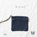 フォグリネンワーク fog linen work フォグリネンワーク カンナポーチM ネイビーピンストライプメール便発送 麻