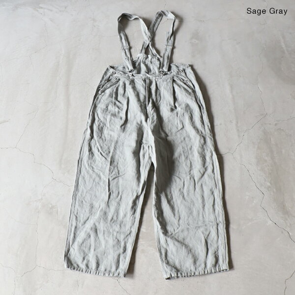 【最大3000円OFFクーポン配布中】Veritecoeur ヴェリテクールVC-2647 ウォッシュアウトオーバーオールゆうパック発送 日本製 24秋冬 サロペット