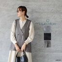 【最大3000円OFFクーポン配布中】【SALE セール 20%OFF】blue willow ブルーウィロウコットンリネンヘリンボーンロングベストメール便発送...