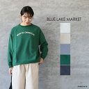 【SALE セール 40%OFF】BLUE LAKE MARKET ブルーレイクマーケットAZUMA裏毛 ラグランプリントプルオーバー NORTH ONIMIC...