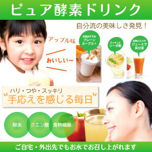 痩せ菌サポート ピュア酵素ドリンク 110g 43杯分 1杯約32.2円 酵素 ファスティング ダイエット 置き換え 酵素ドリンク 粉末 酵素配合飲料 断食 酵素 fast diet 短期断食 クエン酸　ダイエットサプリ ファスティングドリンク 楽天 お守りサプリ